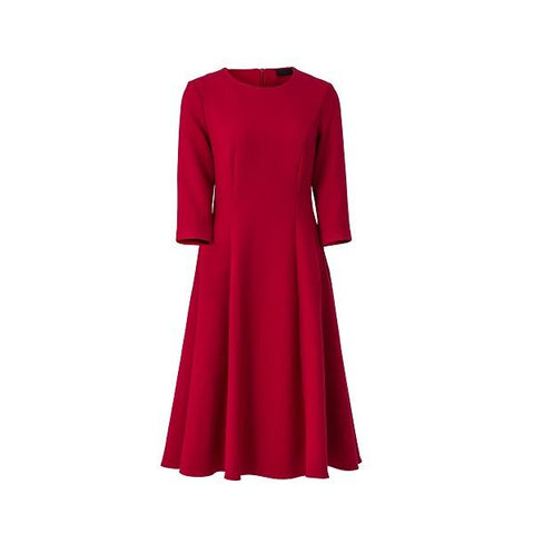 Red Long Sleeve Party Dress