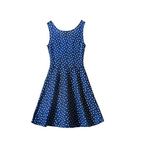 Blue Polka Dot Dress